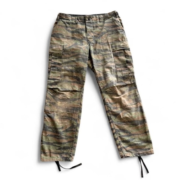 Vintage British Army DPM Camo Combat Trousers NATO 1989 Medium Cargo Pants‎